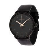  Shop Authentic Calvin Klein High Noon Quartz Black Dial Black Leather Strap Watch for Men - K8M214CB - Luxxuri