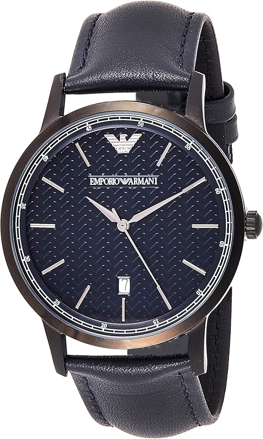  Shop Authentic Emporio Armani Renato Blue Dial Blue Leather Strap Watch For Men - AR2479 - Luxxuri