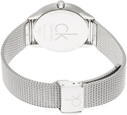 Shop Authentic Calvin Klein Minimal Silver Dial Silver Mesh Bracelet Watch for Women - K3M2212Z - Luxxuri