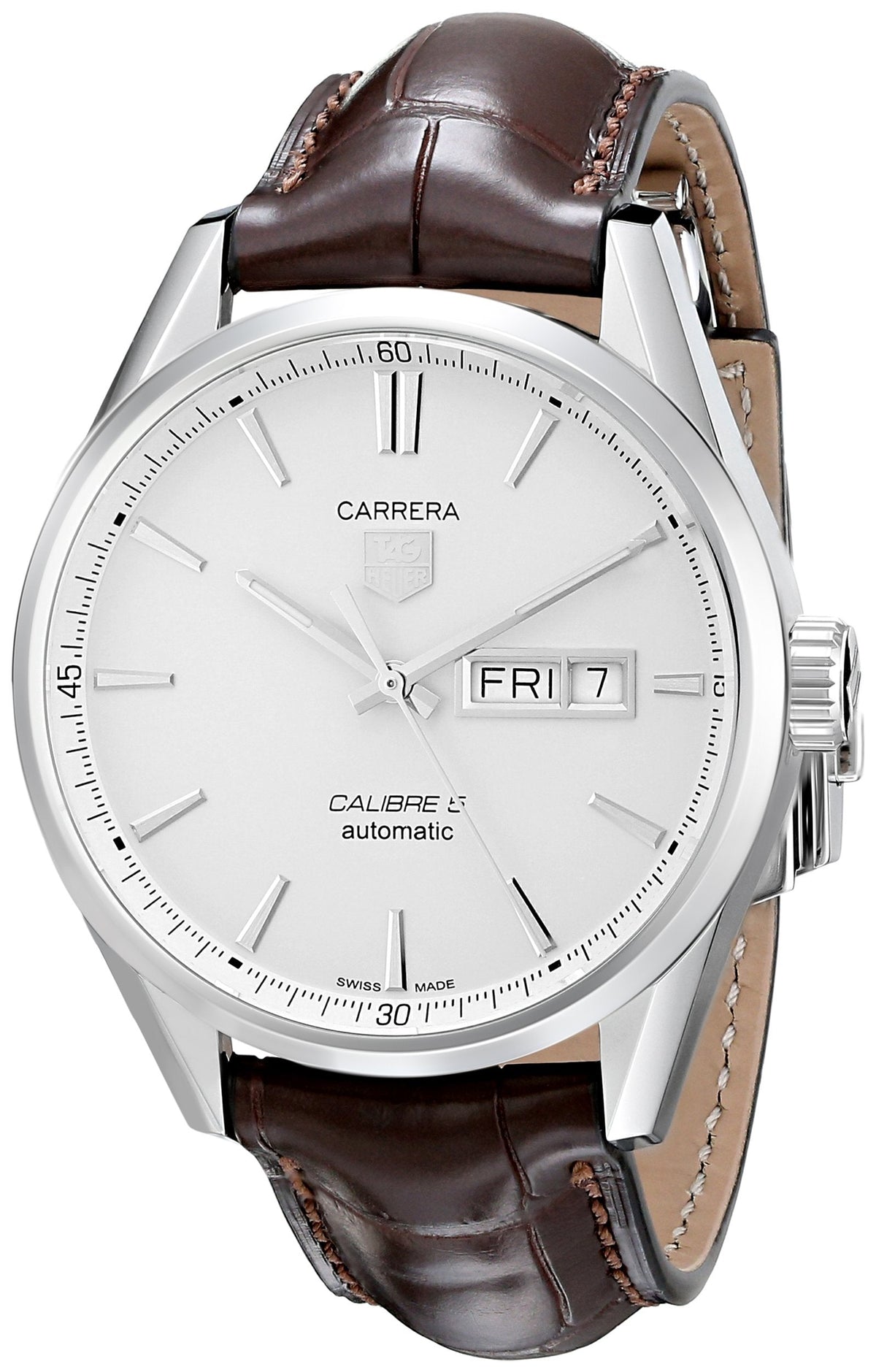  Shop Authentic Tag Heuer Carrera Silver Dial Watch for Men - WAR201B.FC6291 - Luxxuri
