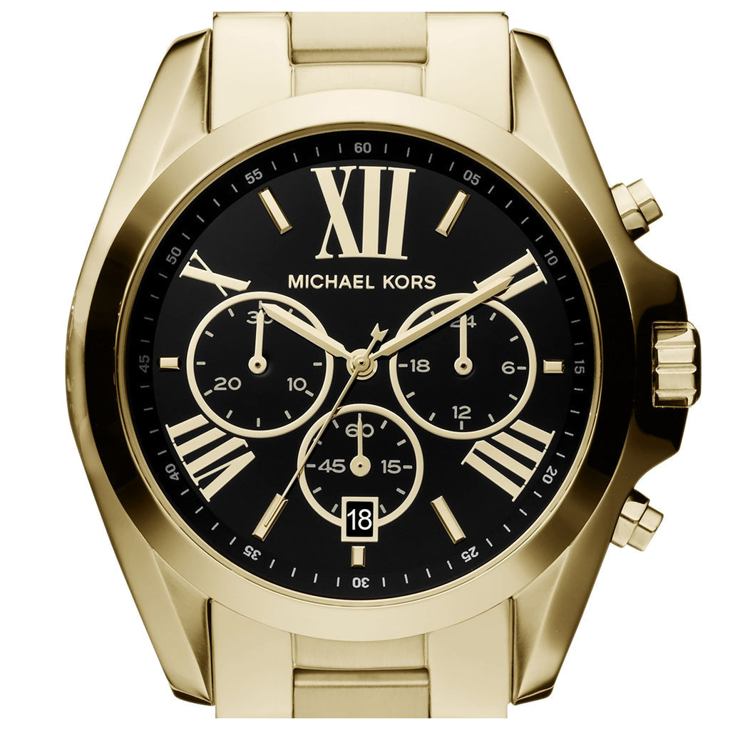  Shop Authentic Michael Kors Bradshaw Black Dial Gold Steel Strap Watch for Women - MK5739 - Luxxuri