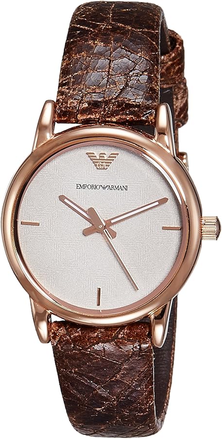  Shop Authentic Emporio Armani Classic Analog Grey Dial Brown Leather Strap Watch For Men - AR1813 - Luxxuri