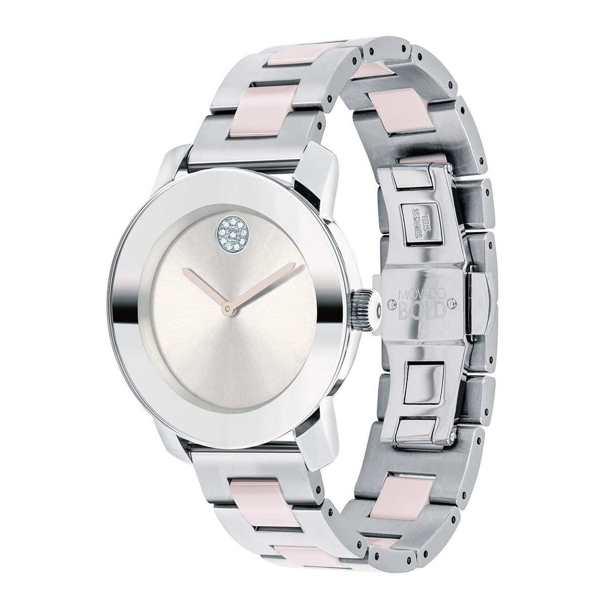  Shop Authentic Movado Bold Silver Dial Two Tone Steel Strap Watch for Women - 3600702 - Luxxuri
