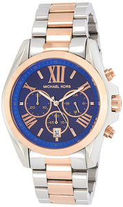 Shop Authentic Michael Kors Bradshaw Blue Dial Two Tone Steel Strap Watch for Women - MK5606 - Luxxuri