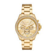  Shop Authentic Michael Kors Wren Chronograph Gold Dial Gold Steel Strap Watch for Women - MK7428 - Luxxuri