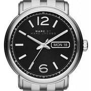  Shop Authentic Marc Jacobs Fergus Black Dial Silver Steel Strap Watch for Men - MBM5075 - Luxxuri