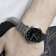  Shop Authentic Marc Jacobs Fergus Black Dial Silver Steel Strap Watch for Men - MBM5075 - Luxxuri