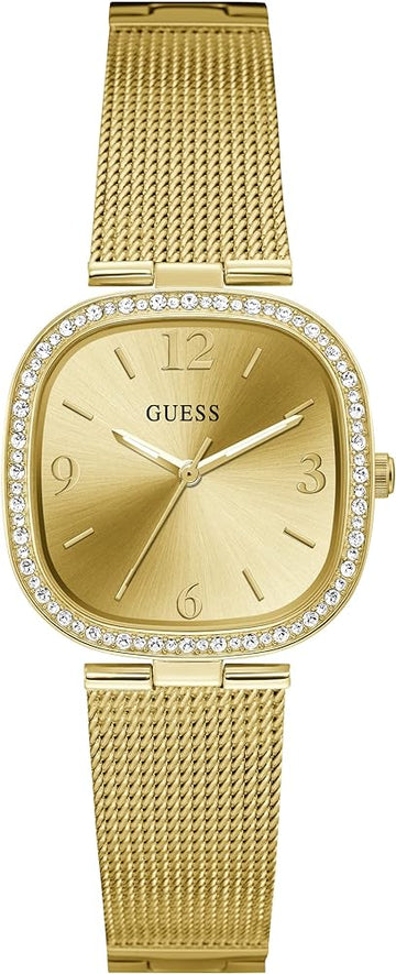  Shop Authentic Guess Tapestry Diamonds Gold Dial Gold Mesh Bracelet Watch for Women - GW0354L2 - Luxxuri
