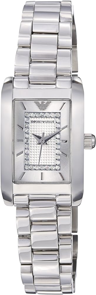  Shop Authentic Emporio Armani Classic Diamonds Silver Dial Silver Steel Strap Watch For Women - AR3170 - Luxxuri