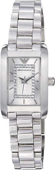  Shop Authentic Emporio Armani Classic Diamonds Silver Dial Silver Steel Strap Watch For Women - AR3170 - Luxxuri