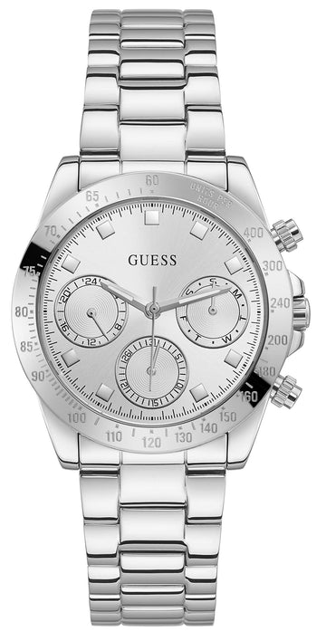  Shop Authentic Guess Eclipse Multi Function Silver Dial Silver Steel Strap Watch for Women - GW0314L1 - Luxxuri