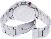 Shop Authentic Tommy Hilfiger Hudson Chronograph Quartz Blue Dial Silver Steel Strap Watch For Men - 1791228 - Luxxuri