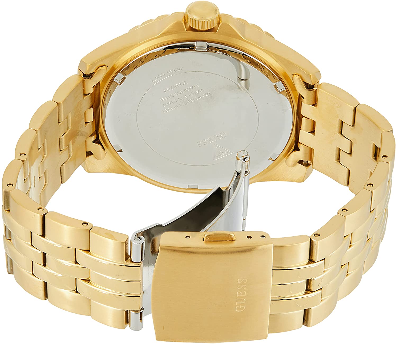  Shop Authentic Guess Odyssey Multifunction Black Dial Gold Steel Strap Watch For Men - W1107G4 - Luxxuri
