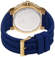  Shop Authentic Guess Force Blue & Rose Gold Dial Blue Silicone Strap Watch For Men - W0674G2 - Luxxuri