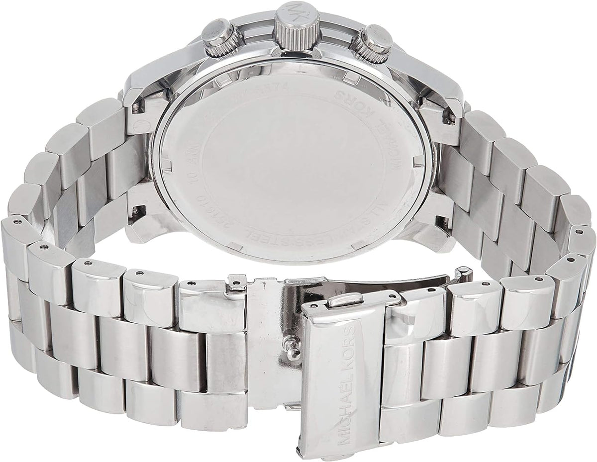  Shop Authentic Michael Kors Runway Chronograph Quartz Silver Dial Silver Steel Strap Watch For Women - MK5574 - Luxxuri