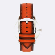  Shop Authentic Fossil Minimalist Blue Dial Brown Leather Strap Watch for Men - FS5304 - Luxxuri