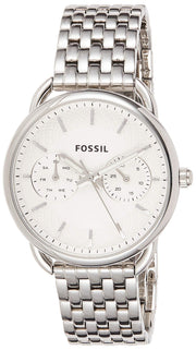  Shop Authentic Fossil Tailor Silver Dial Silver Steel Strap Watch for Women - ES3712 - Luxxuri