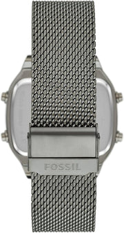  Shop Authentic Fossil Retro Digital Purple Dial Grey Mesh Strap Watch for Men - FS5888 - Luxxuri
