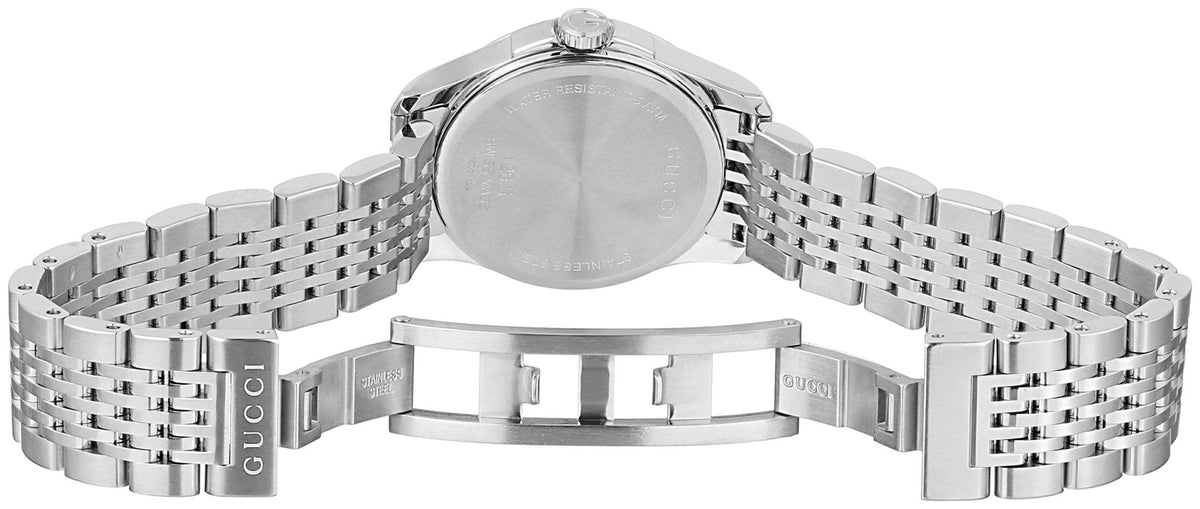  Shop Authentic Gucci G Timeless Silver Dial Silver Steel Strap Watch For Women - YA126501 - Luxxuri