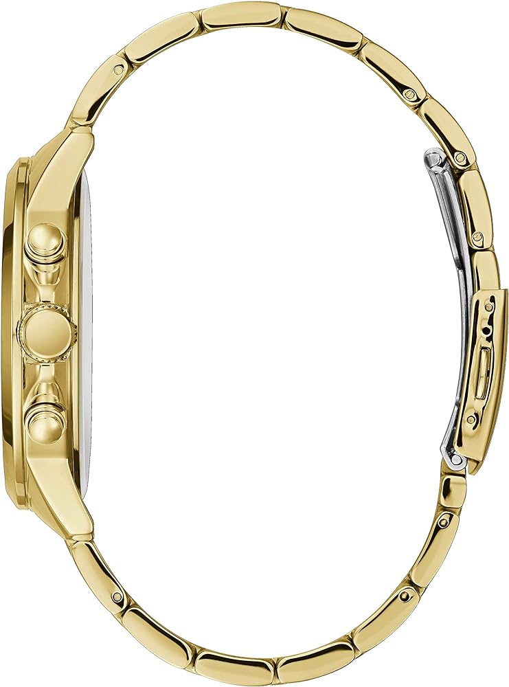  Shop Authentic Guess Horizon Chronograph Black Dial Gold Steel Strap Watch For Men - W0379G4 - Luxxuri