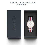  Shop Authentic Daniel Wellington Classic Canterbury White Dial Two Tone Nylon Strap Watch For Men - DW00100002 - Luxxuri