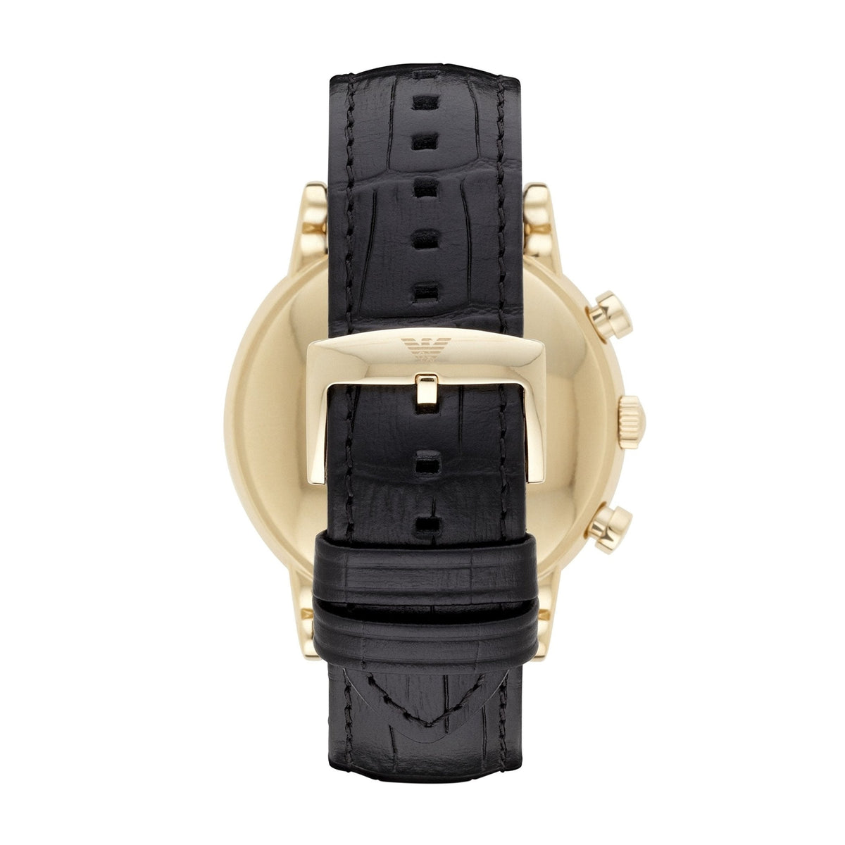  Shop Authentic Emporio Armani Luigi Chronograph Black Dial Black Leather Watch For Men - AR1917 - Luxxuri