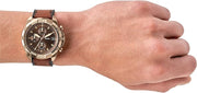  Shop Authentic Fossil Bronson Chronograph Brown Dial Brown Leather Strap Watch for Men - FS5857 - Luxxuri