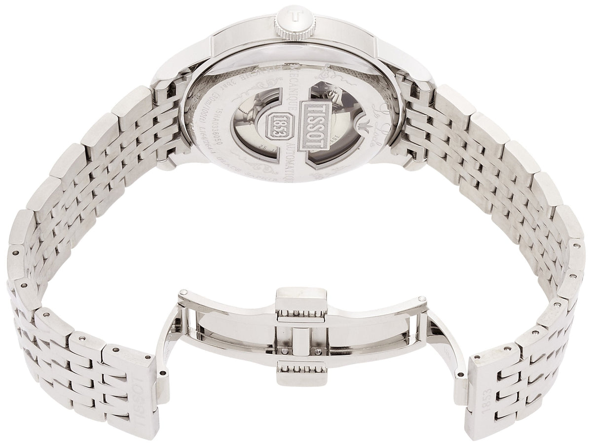  Shop Authentic Tissot T Classic Le Locle Automatic White Dial Silver Steel Strap Watch For Men - T41.1.483.33 - Luxxuri