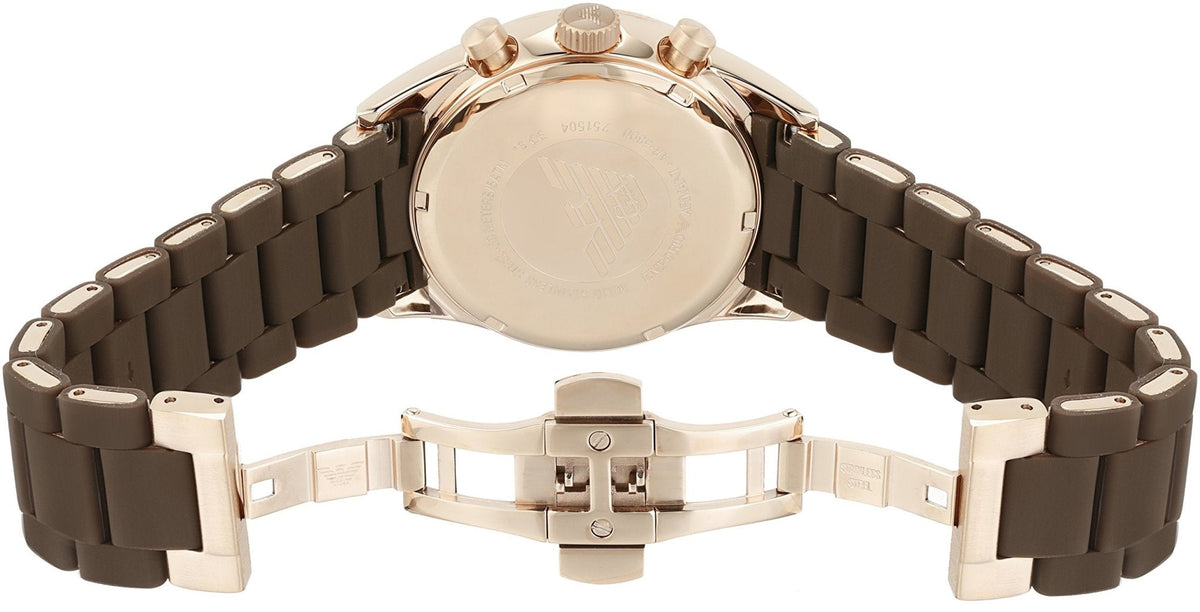  Shop Authentic Emporio Armani Sport Chronograph Brown Dial Brown Stainless Steel Watch For Men - AR5890 - Luxxuri