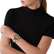  Shop Authentic Michael Kors Whitney Chronograph Black Dial Gold Steel Strap Watch for Women - MK7224 - Luxxuri