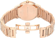  Shop Authentic Burberry The City Rose Gold Dial Rose Gold Steel Strap Watch for Women - BU9146 - Luxxuri