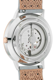  Shop Authentic Fossil Vintage Muse Automatic Skeleton White Dial Grey Leather Strap Watch for Women - ME3131 - Luxxuri