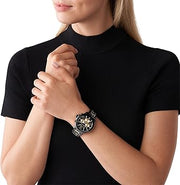  Shop Authentic Michael Kors Wren Chronograph Black Dial Two Tone Steel Strap Watch for Women - MK6978 - Luxxuri