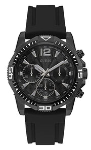  Shop Authentic Guess Commander Black Dial Black Rubber Strap Watch for Men - GW0211G3 - Luxxuri