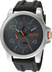  Shop Authentic Hugo Boss Detroit Sport Analog Grey Dial Grey Rubber Strap Watch For Men - 1550007 - Luxxuri