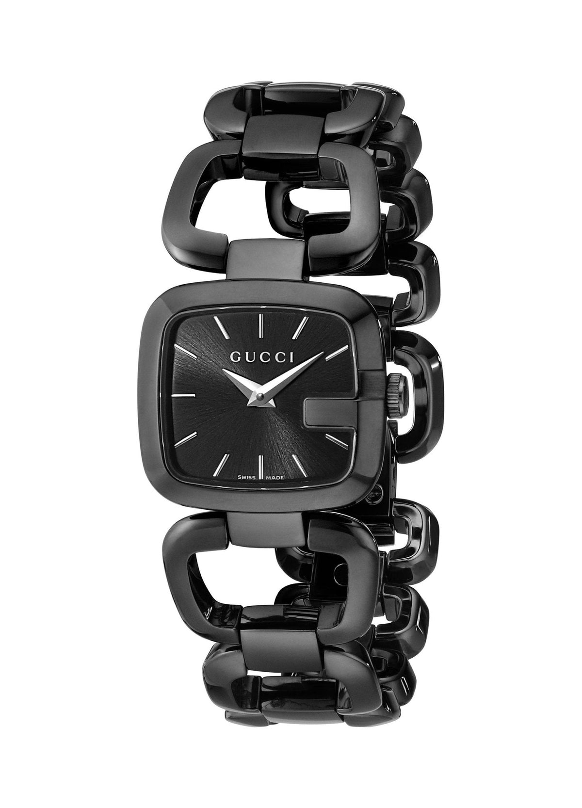  Shop Authentic Gucci G Ladies Quartz 125 G Series Black Dial Bracelet Watch For Women - YA125504 - Luxxuri