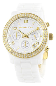  Shop Authentic Michael Kors Runway White Dial White Steel Strap Watch for Women - MK5237 - Luxxuri