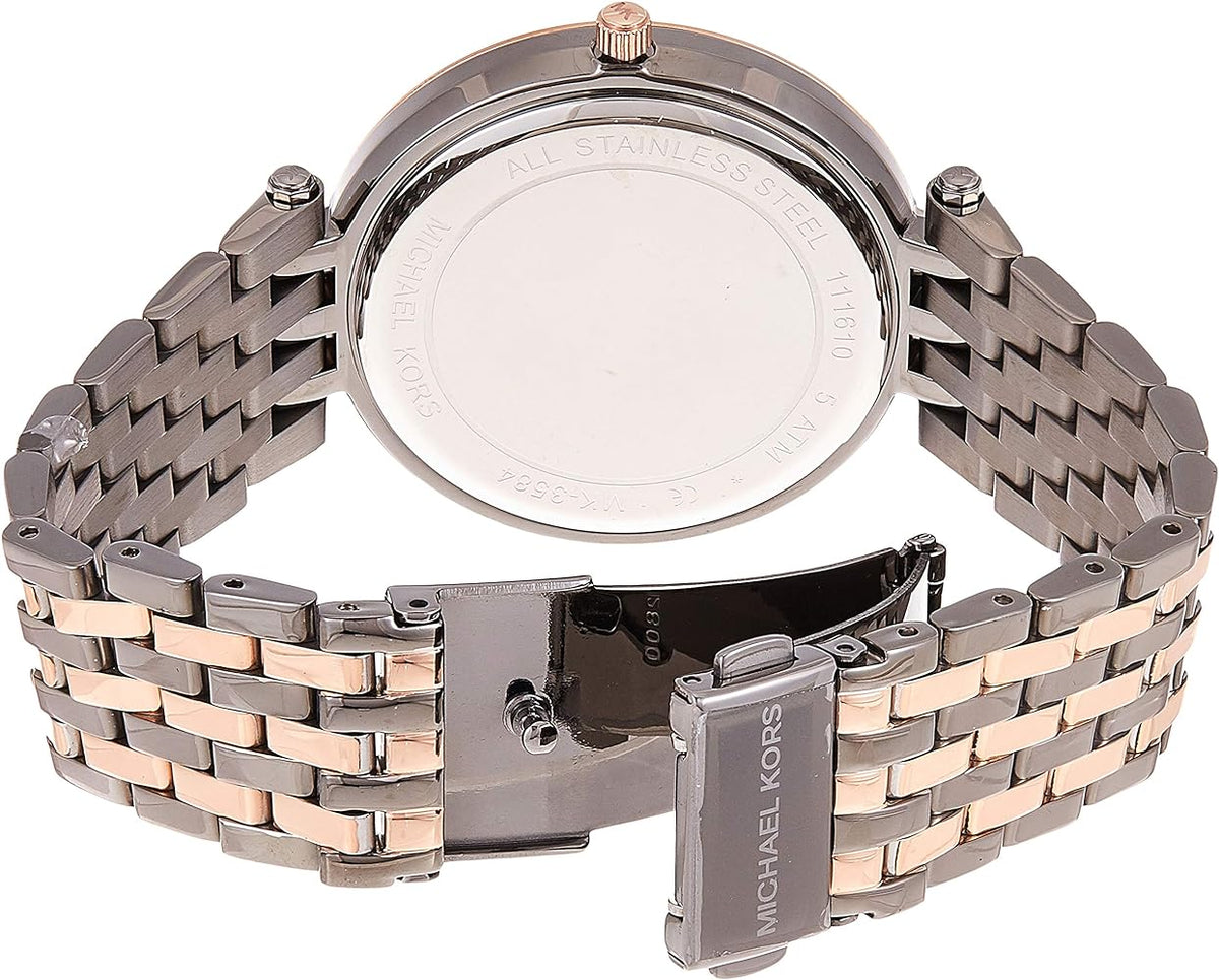  Shop Authentic Michael Kors Darci Analog Quartz Grey Dial Two Tone Steel Strap Watch For Women - MK3584 - Luxxuri