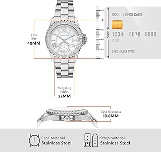  Shop Authentic Michael Kors Everest Three hand Silver Dial Silver Steel Strap Watch For Women - MK7403 - Luxxuri