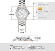  Shop Authentic Michael Kors Everest Three hand Silver Dial Silver Steel Strap Watch For Women - MK7403 - Luxxuri