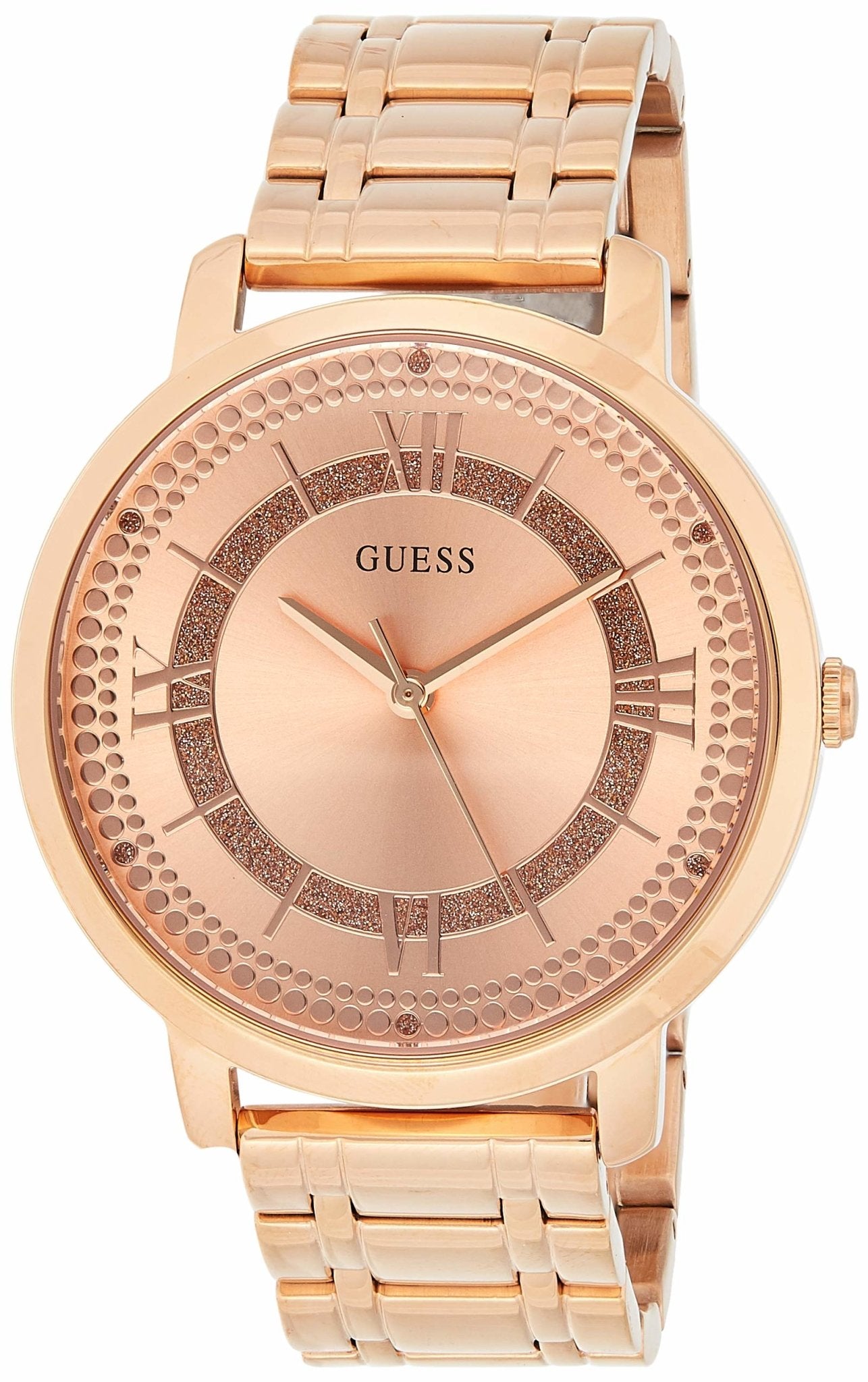  Shop Authentic Guess Montauk Rose Gold Dial Rose Gold Steel Strap Watch For Women - W0933L3 - Luxxuri