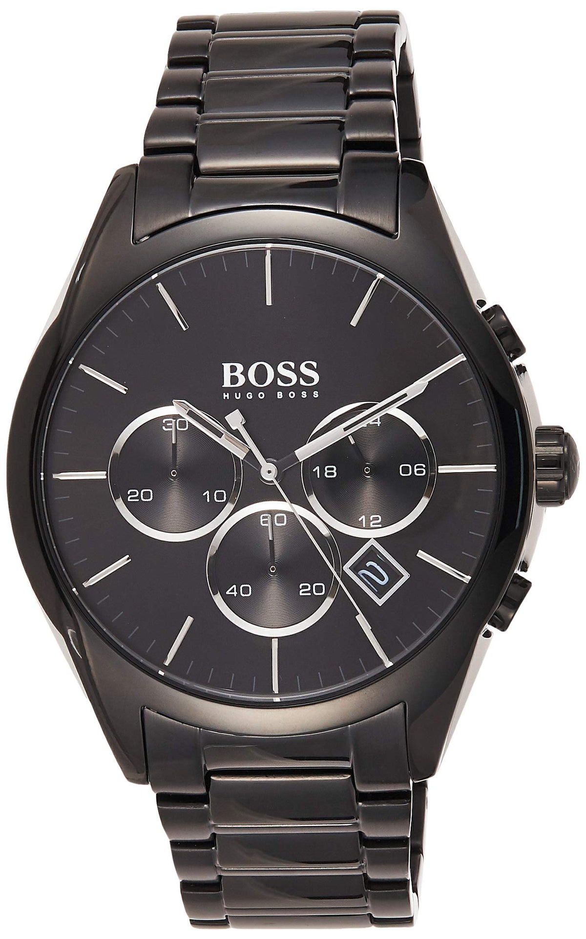  Shop Authentic Hugo Boss Onyx Black Dial Black Steel Strap Watch for Men - 1513365 - Luxxuri