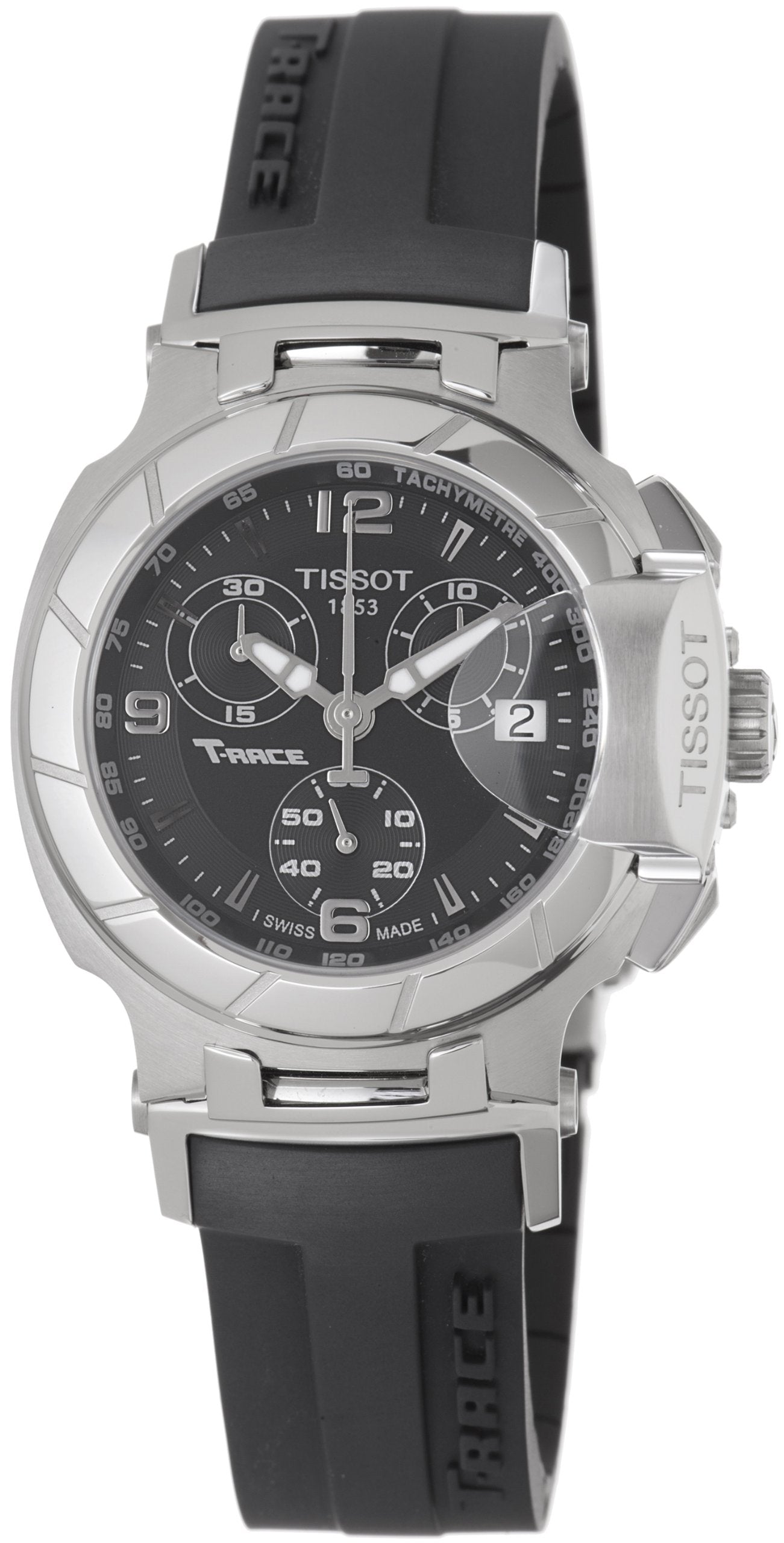  Shop Authentic Tissot T Race Chronograph Black Dial Black Rubber Strap Watch for Women - T048.217.17.057.00 - Luxxuri