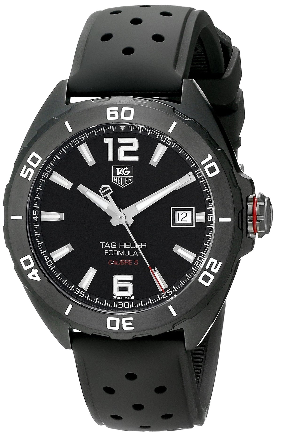  Shop Authentic Tag Heuer Formula 1 Automatic Black Dial Black Rubber Strap Watch for Men - WAZ2115.FT8023 - Luxxuri