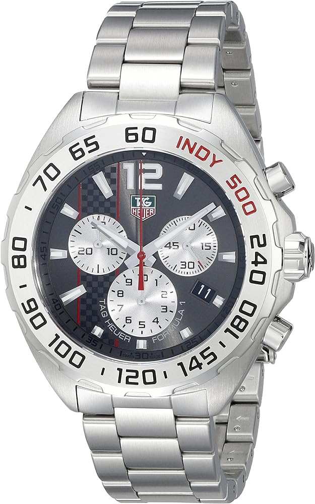  Shop Authentic Tag Heuer Formula 1 Chronograph Grey Dial Silver Steel Strap Watch for Men - CAZ1114.BA0877 - Luxxuri