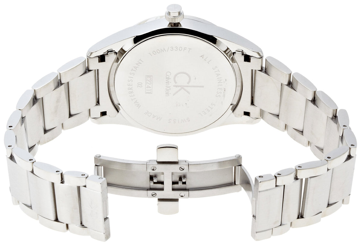 Shop Authentic Calvin Klein Bold White Dial Silver Steel Strap Watch for Men - K2241120 - Luxxuri
