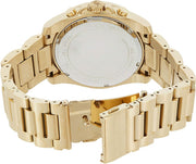  Shop Authentic Michael Kors Brecken Chronograph Quartz Black Dial Gold Steel Strap Watch For Men - MK8481 - Luxxuri