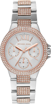  Shop Authentic Michael Kors Camille Multifunction White Dial Two Tone Steel Strap Watch For Women - MK6846 - Luxxuri