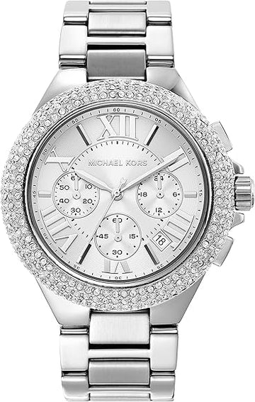  Shop Authentic Michael Kors Camille Crystals Quartz Silver Dial Silver Steel Strap Watch for Women - MK6993 - Luxxuri