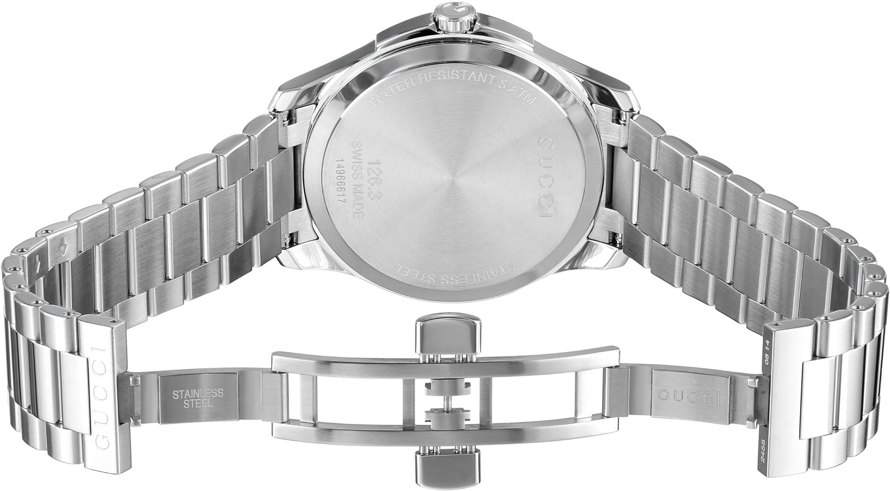  Shop Authentic Gucci G Timeless Blue Dial Silver Steel Strap Watch For Men - YA126316 - Luxxuri